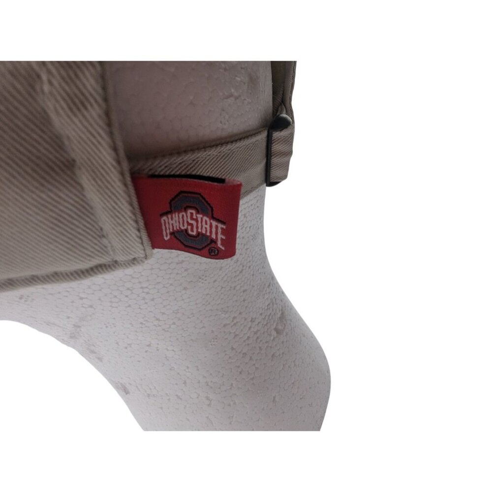 NEW Ohio State Buckeyes Beige Adjustable Baseball Cap By Fan1 - Authentic Headwe - Picture 8 of 8
